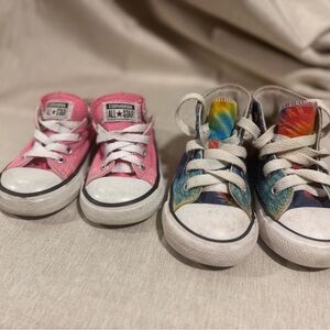 Converse Kids' Pink and tie dye Sneakers